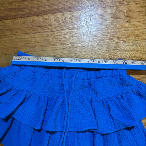Day + Moon Blossom Cascade Mini Skort In Blue Medium (a3 - Picture 7 of 12
